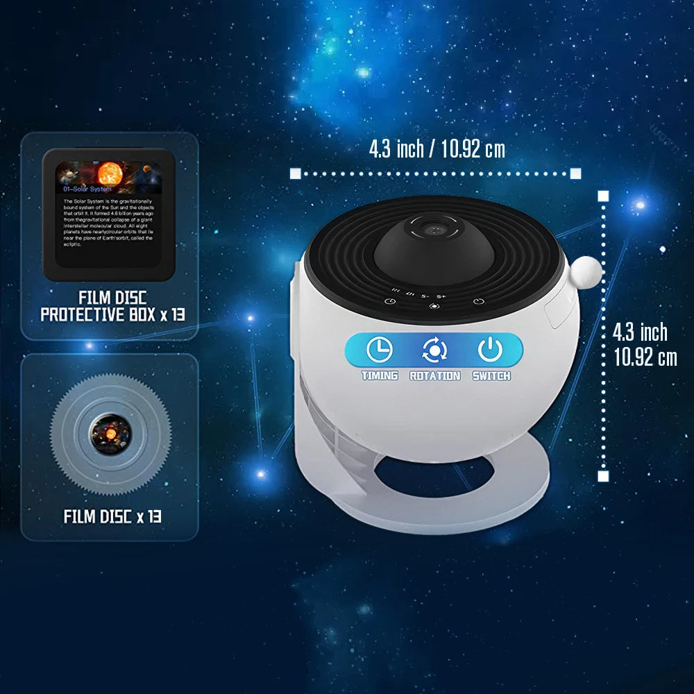 13-in-1 Star and Aurora Galaxy Projector for Bedroom