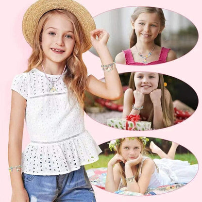 🎅Early Christmas Sale 50% OFF 🎁 Girls Charm Bracelet Making Kit