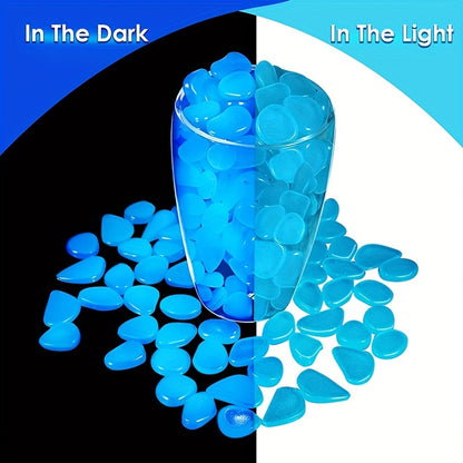 1 set Solar-Powered Glow Pebbles for DIY Walkways, Gardens, and Pools - Set of 480