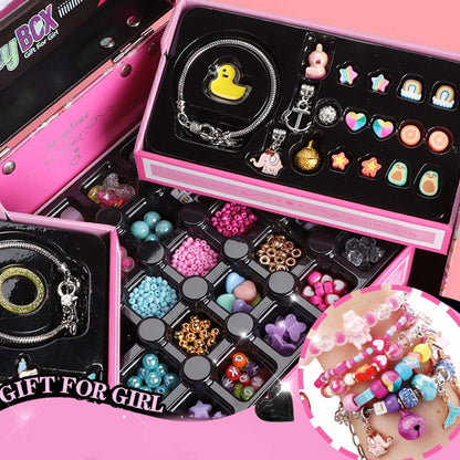 🎅Early Christmas Sale 50% OFF 🎁 Girls Charm Bracelet Making Kit