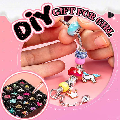 🎅Early Christmas Sale 50% OFF 🎁 Girls Charm Bracelet Making Kit